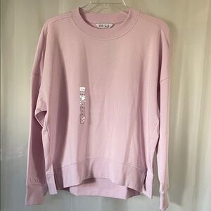 NWT Dicks Sporting Goods Light Pink Crew Neck Sweatshirt Size Small